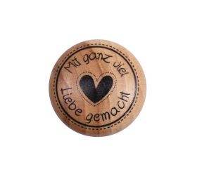 Stempel  Mit Liebe , 3cm ø