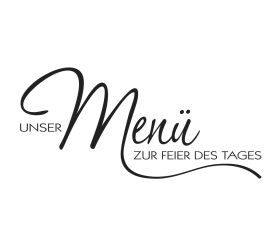 Stempel  Menü zur Feier des Tages