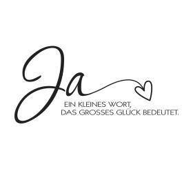 Stempel  Ja, ein kleines Wort...