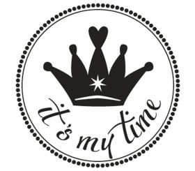 Stempel  it´s my time , 3cm ø