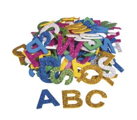 Moosgummi Alphabet Glitter