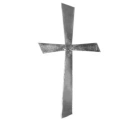 Wachs-Motiv Kreuz Silber