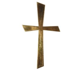 Motif en cire Croix or