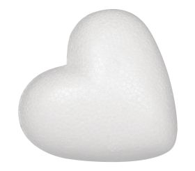 Styrofoam heart, 5 cm