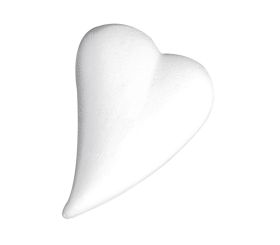 Styrofoam heart, drops