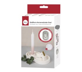Silikon Gießform Kerzenständer Oval