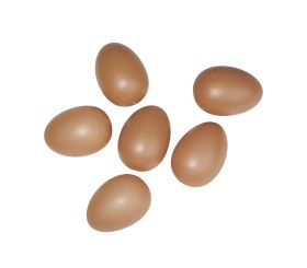 Plastic eggs, ø 6cm