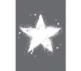 Pochoir de sérigraphie Etoile, A4