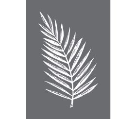 Pochoir de sérigraphie Feuille de palme