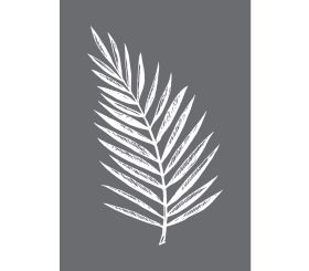 Siebdruck-Schablone Palmenblatt