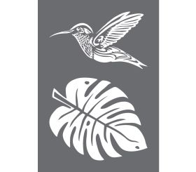 Stencil Hummingbird
