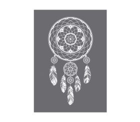 Pochoir sérigraphie Capteur de rêves A4