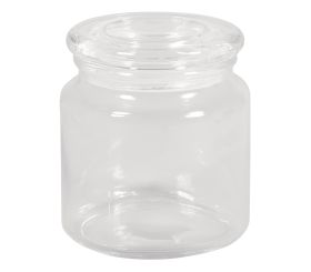 Storage jar with glass lid, 10cm ø