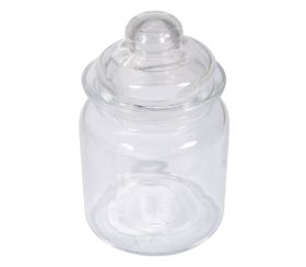glass container with glass lid, 8cm ø
