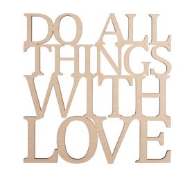 W.lettering Do all things... , FSC 100%