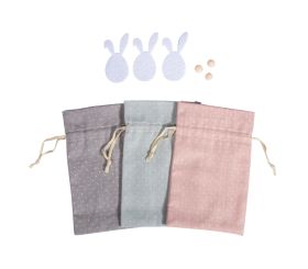 CK Fabric pouch with rabbit