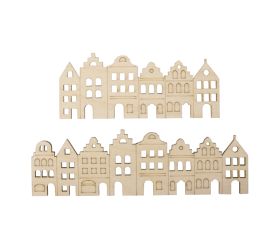 Wood strip Nordic houses, FSC Mix Credit