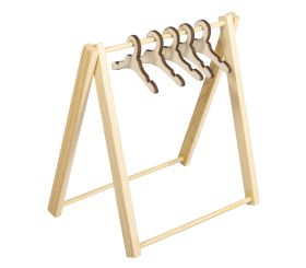 Mini wood garment rack, FSC 100%