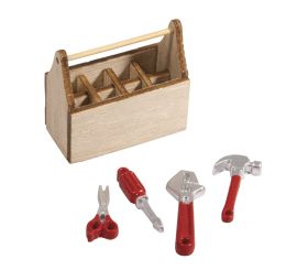 Holz Mini Werkzeugkiste, FSC 100%