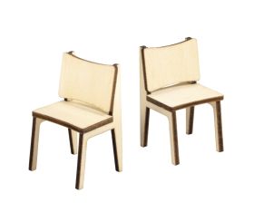 Mini wood chairs, FSC 100%