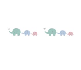 Washi Tape Elephant family
