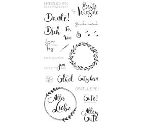 Clear Stamps -  Viele Wünsche