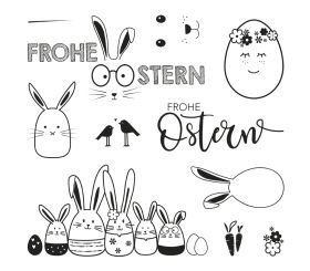 Clear Stamps - Frohe Ostern