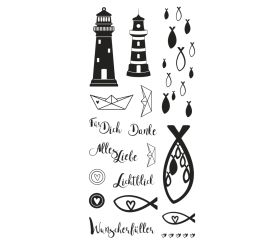 Clear Stamps - Poissons, Phare&Co.
