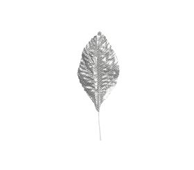 Brocade leaves, silver