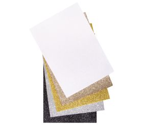 Glitzer-Filz sortiert