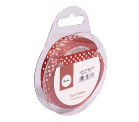 Ruban de satin pointillé