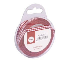 Checked pattern ribbon
