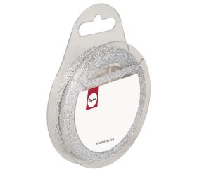 Glitterband, silber