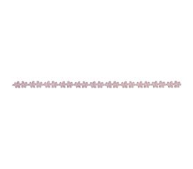 Dekoband Blumengirlande, rosé