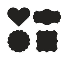 Set blackboard foil stickers
