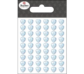 Coeurs strass polis, 6mmø