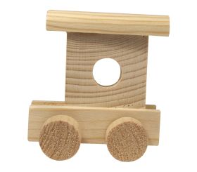 Wooden end waggon, 6,5x4,5x7 cm
