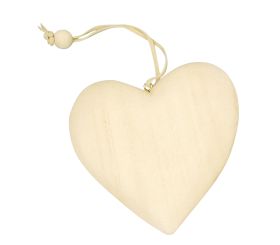 Wood tag Heart, FSC Mix Credit