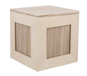 Cube en bois pour photo FSC Mix Credit