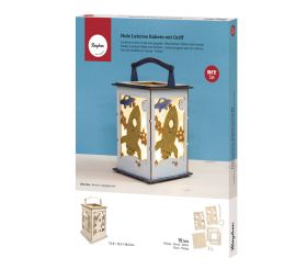 Lanterne en bois Fusée, FSC Mix Credit