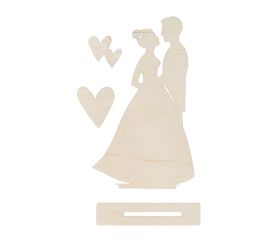 Holzmotiv Brautpaar, FSCMixCred