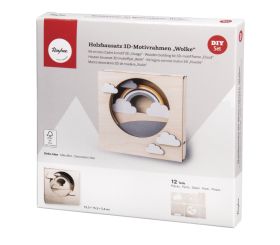 Kit bois Cadre motif 3D, FSC Mix Credit