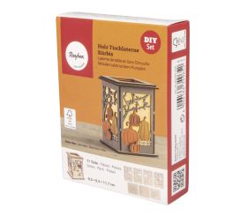 Holz Tischlaterne Kürbis, FSC Mix Credit