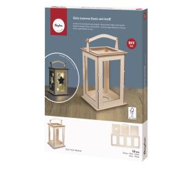 Wood lantern Basic, FSC Mix Credit