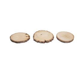 Holzscheibe rund, natur, 10-12cm ø