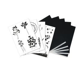 Transferpapier m. Vorlagen Pflanzen