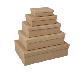 Kit Boîtes pap.mâché, FSC Recycled 100%