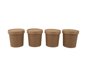 Bio paper cup with lid, 300ml