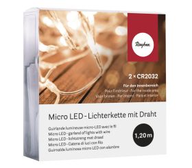 Micro LED string lights with wire