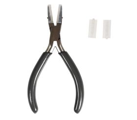 Flat pliers w. plastic jaws for jewelly